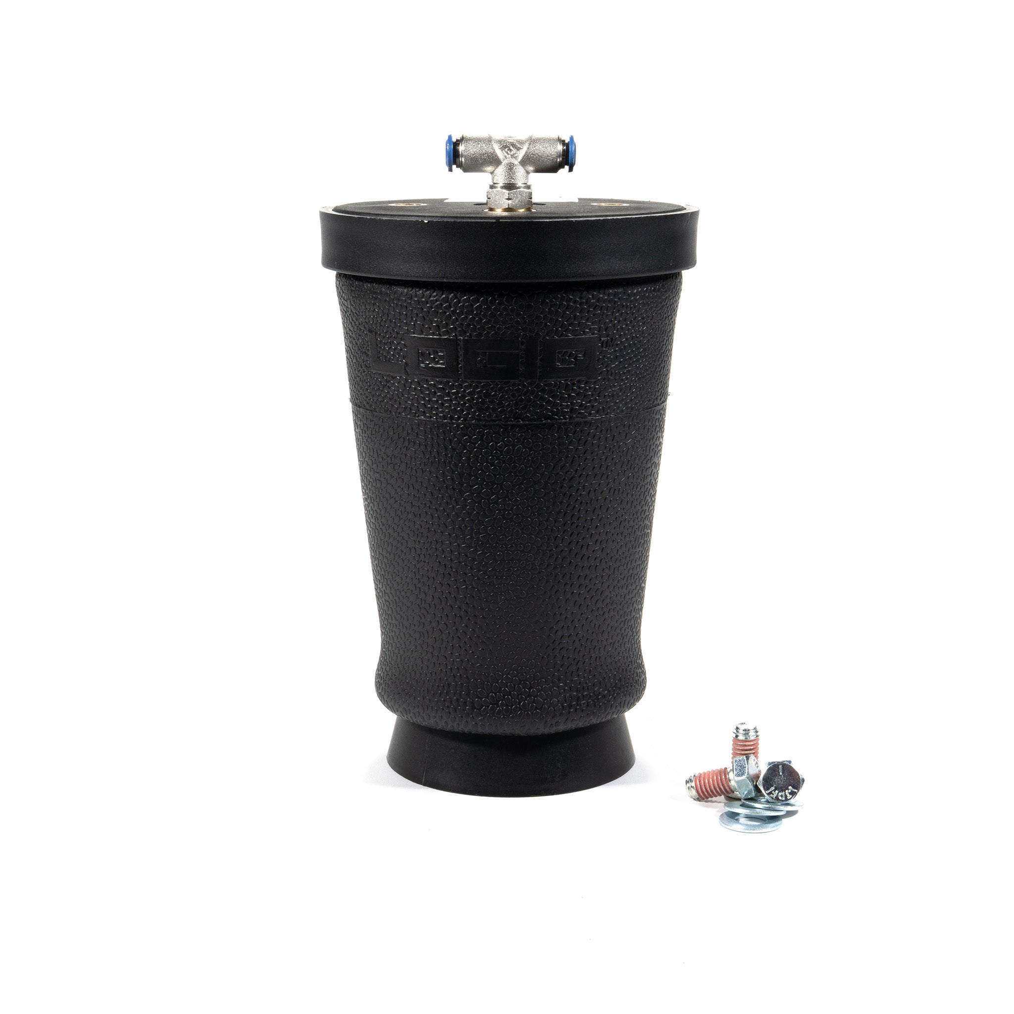 Replacement Air Spring (IQ-ASA-9000-LP) with Tee Fitting Installed
